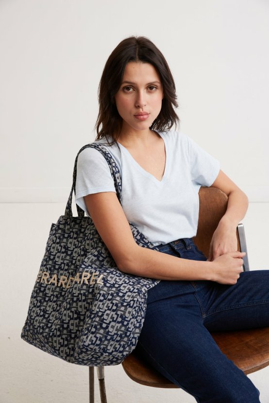 Vêtements Gerard Darel  | T-Shirt V En Coton - Andy Bleu Ciel